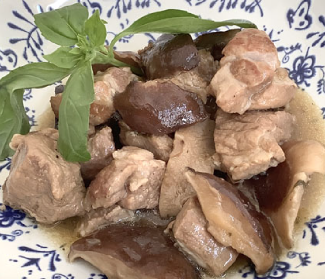 Magro de cerdo Shiitake