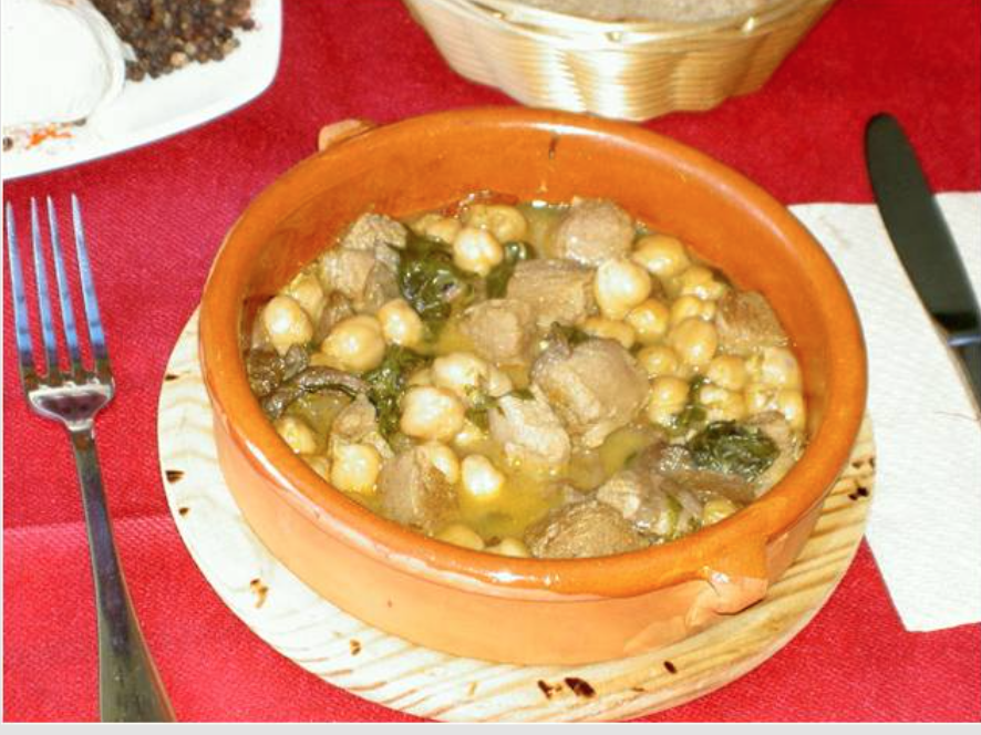 callos veganos con acelgas