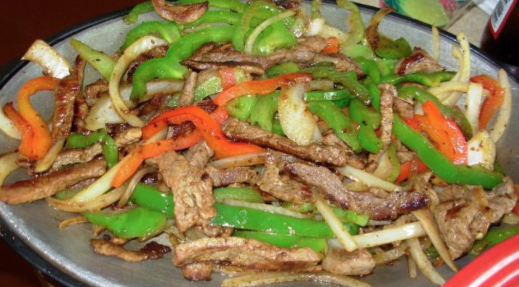 Fajitas de seitán con verduras
