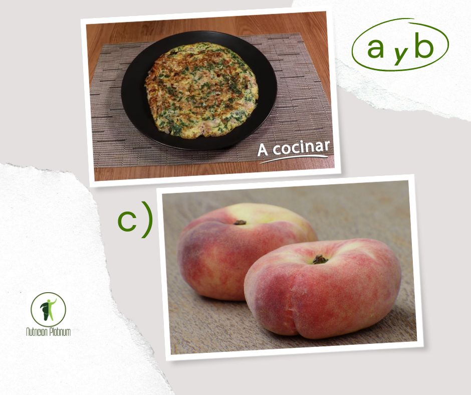 TORTILLA DE ESPINACAS Y JAMÓN SERRANO CON  1 PARAGUAYO TAMAÑO PUÑO.