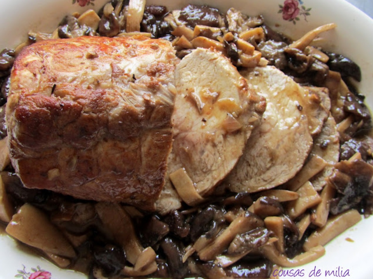 Lomo con setas