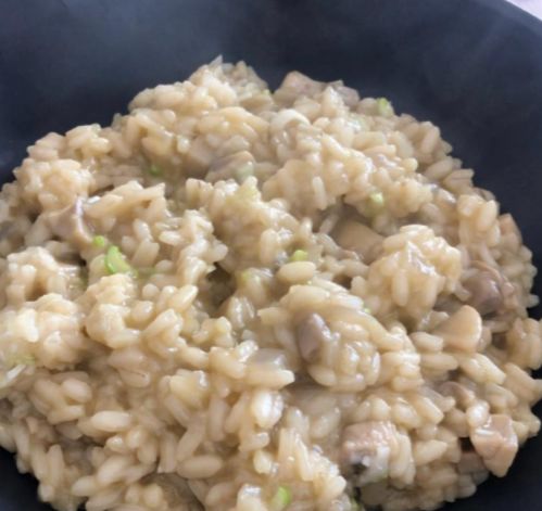 Risotto de Champiñones con Seitán